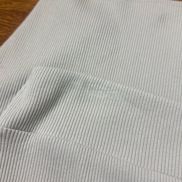 Eileen Fisher Cream Ribbed Midi Skirt Size Large petite Minimalist Quiet Luxury - Picture 9 of 11